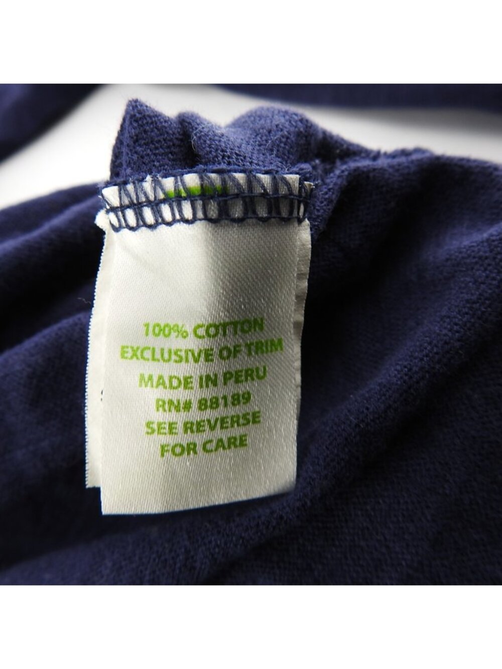 Lilly Pulitzer Navy Blue Long Sleeve Top Embroidered Neckline Small - Picture 5 of 6